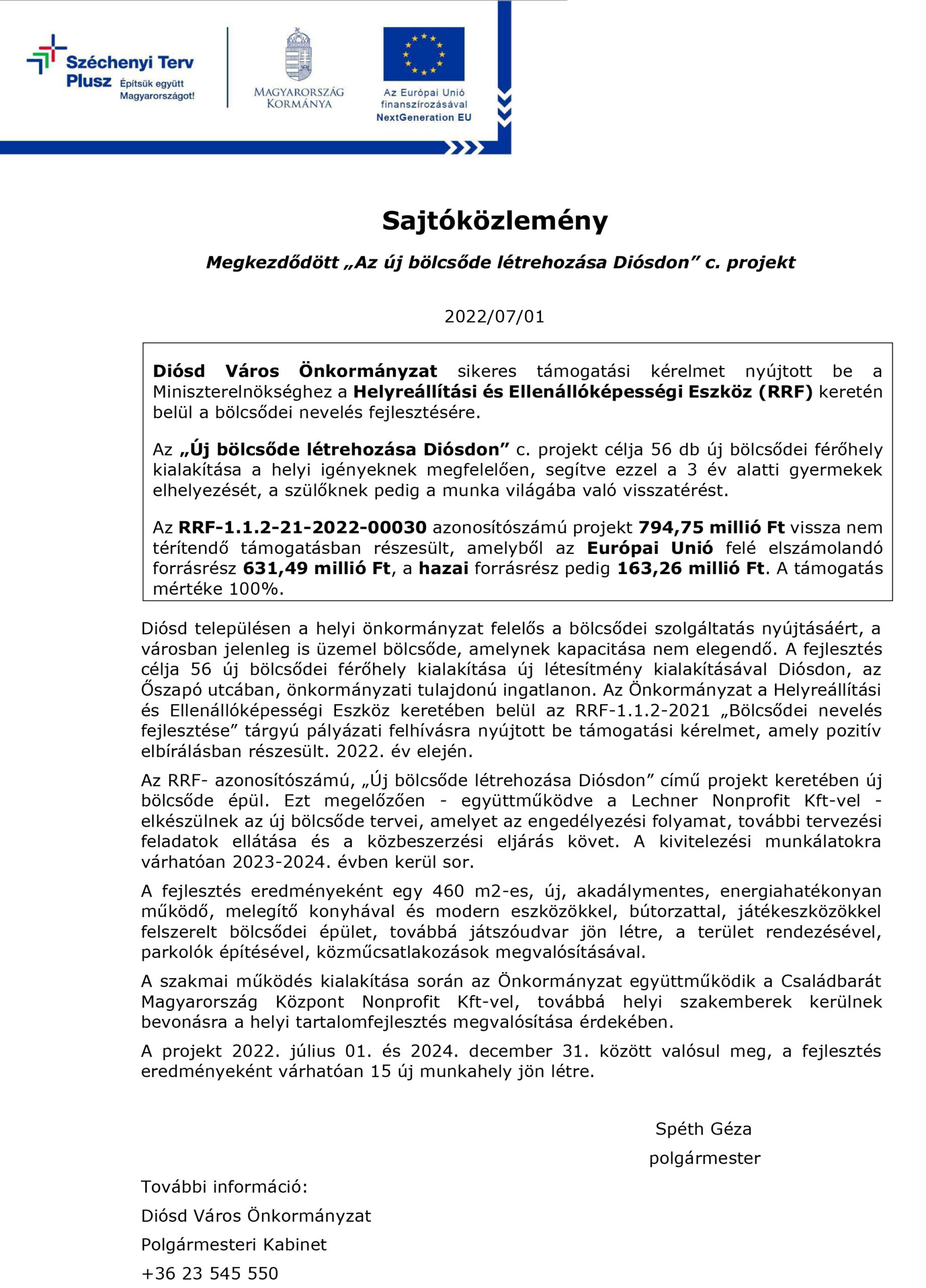 Sajtóközlemény - nyitó